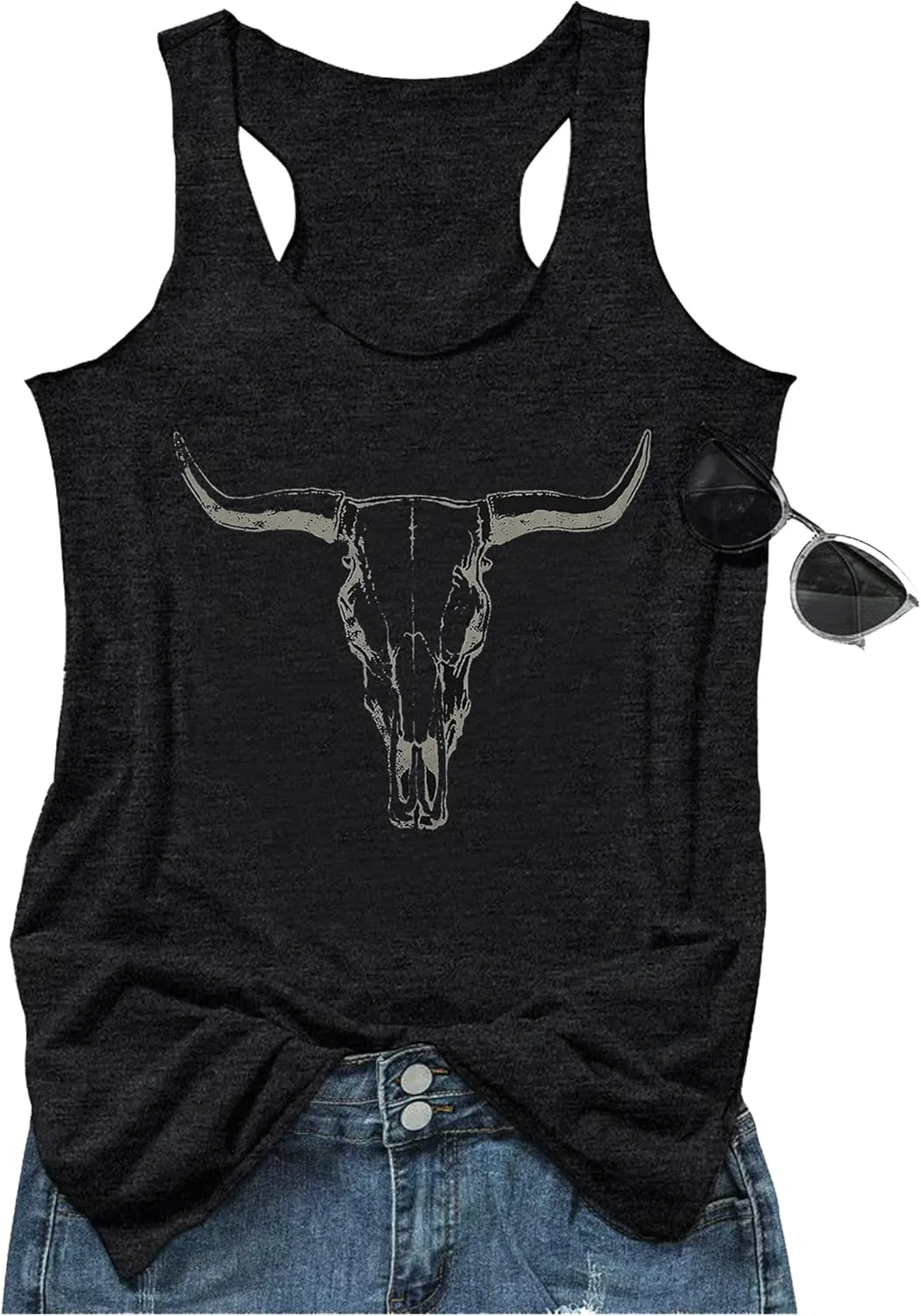 Tank Tops for Women 2025 Summer Basic Gym Racerback Tops Beach Vacation Graphic Tee Shirts Yoga Workout Camisole Outfits