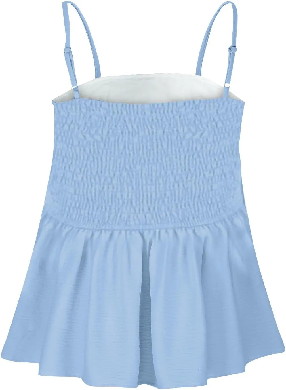 Tank Tops for Women Pleated Spaghetti Strap Camisole Loose Fit Casual Sleeveless Flowy Crop Tops Sexy Y2K Outfit 2025