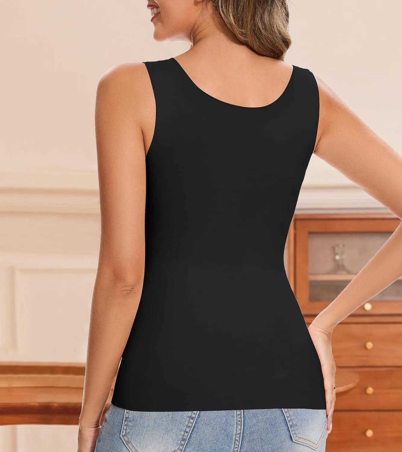 Tank Tops for Women, Underwear Sleeveless Camisole Tops Base Layer