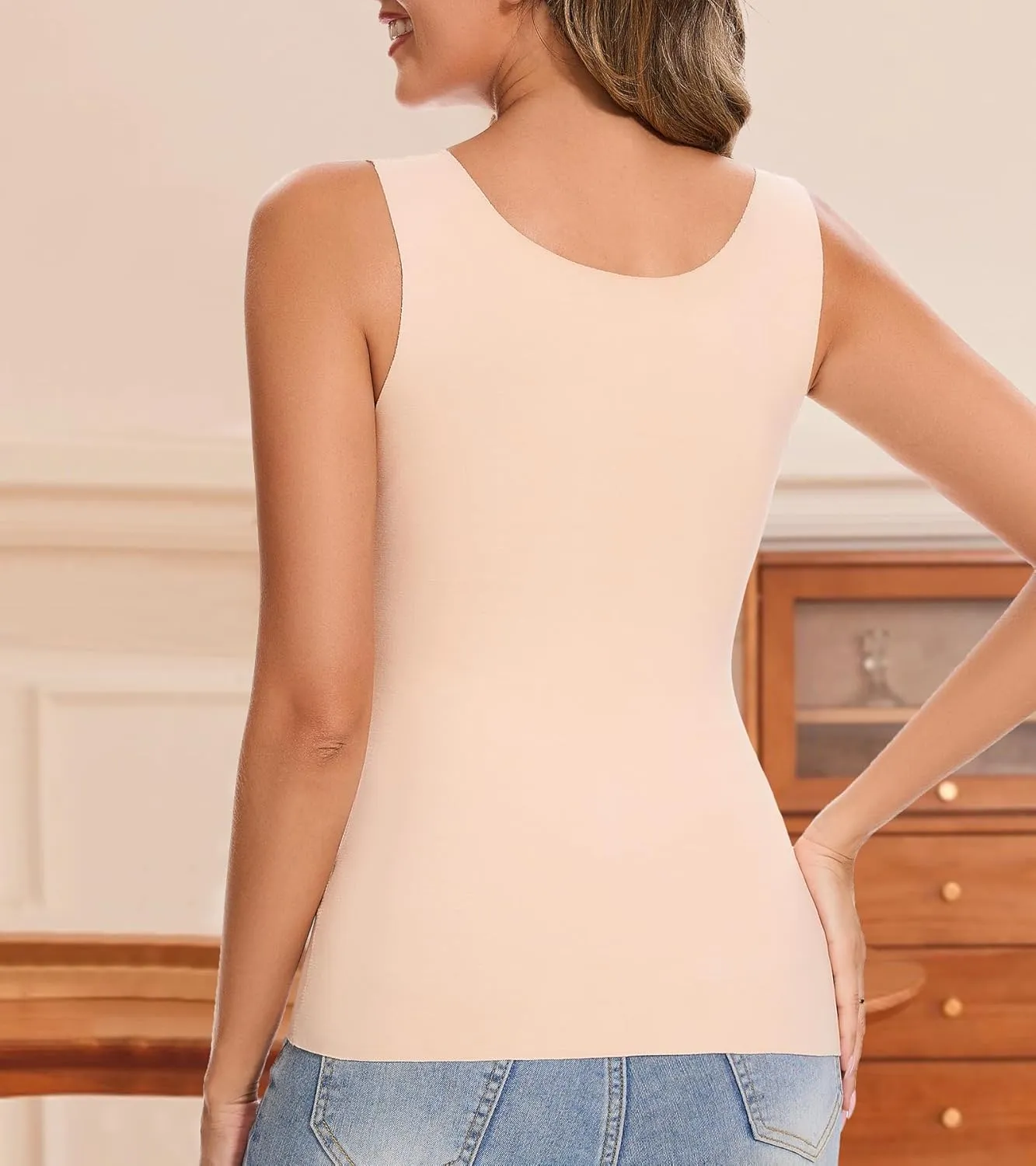 Tank Tops for Women, Underwear Sleeveless Camisole Tops Base Layer