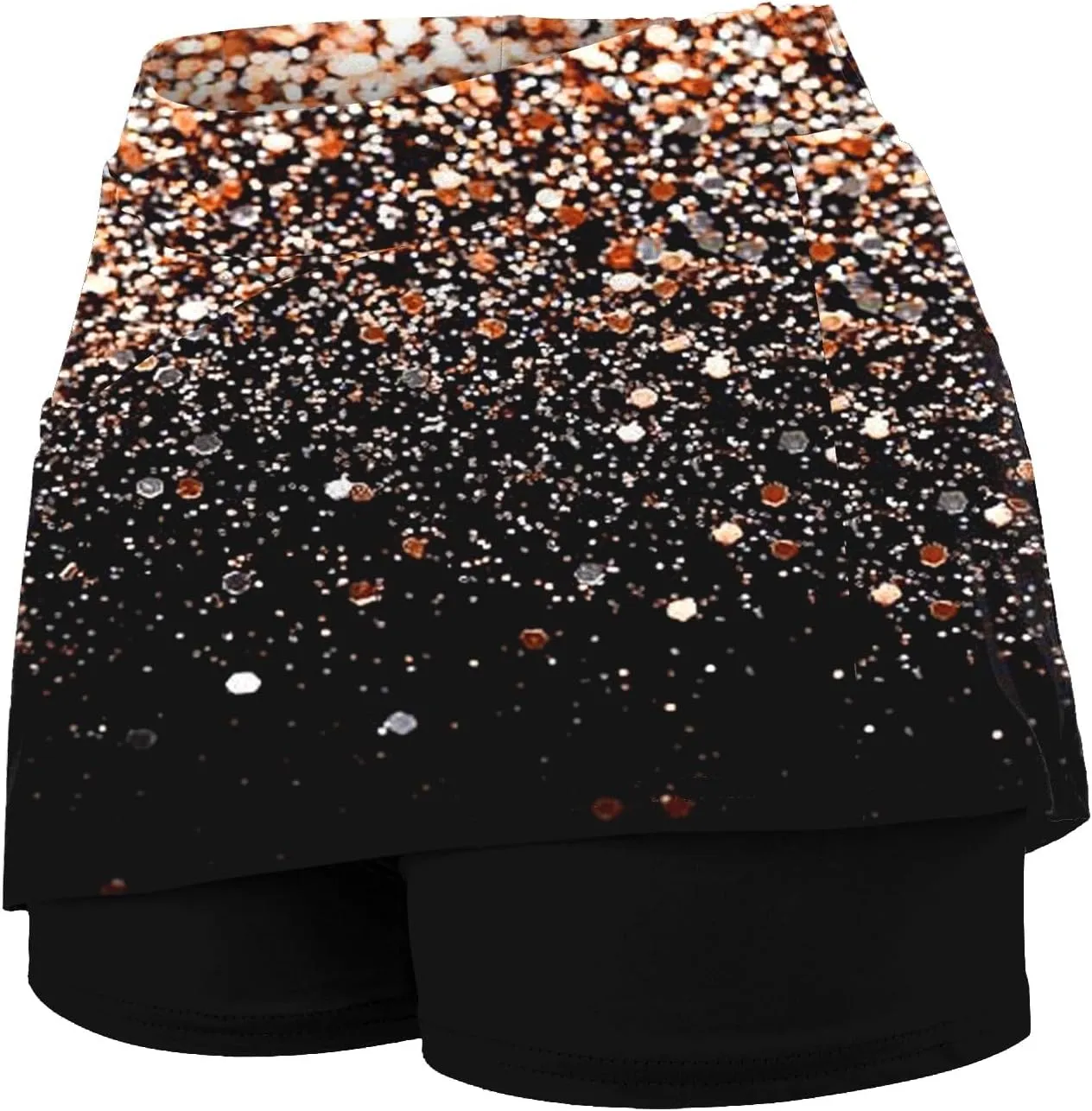 tennis skorts high waisted tummy control women shorts plus size athletic Elastic trendy cute skirts with pockets
