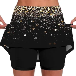 tennis skorts high waisted tummy control women shorts plus size athletic Elastic trendy cute skirts with pockets