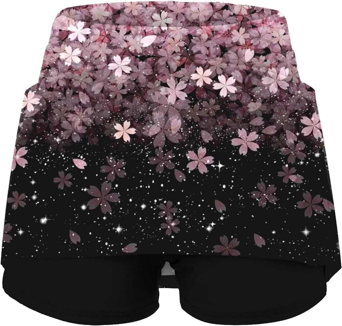 tennis skorts high waisted tummy control women shorts plus size athletic Elastic trendy cute skirts with pockets