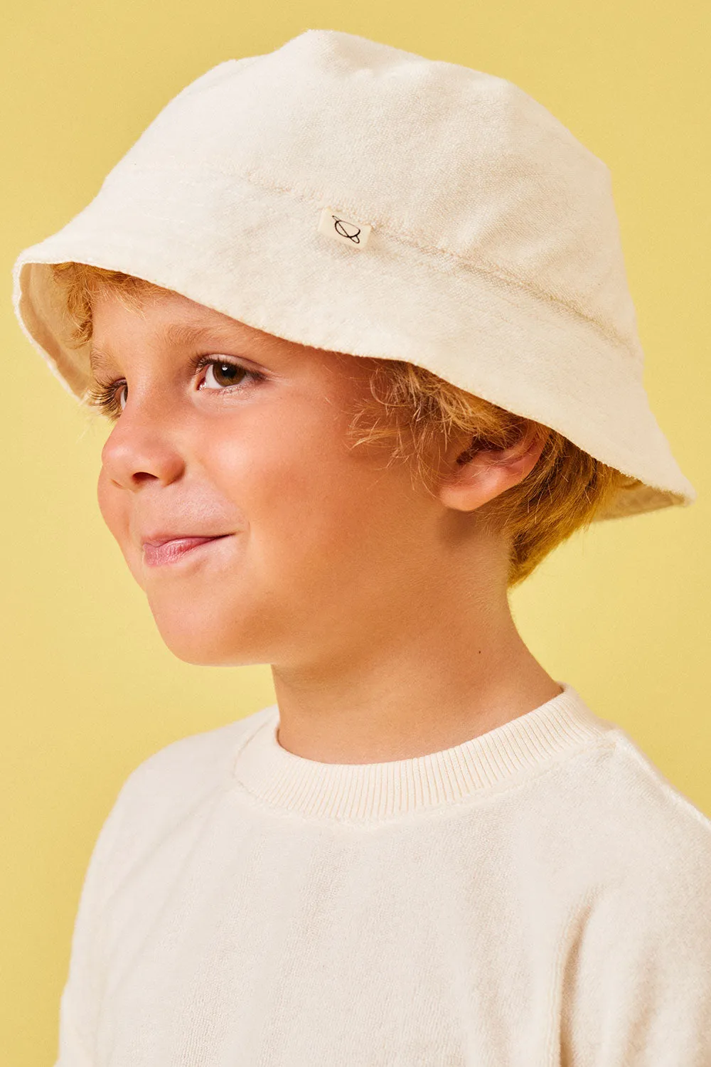 Toweling bucket hat