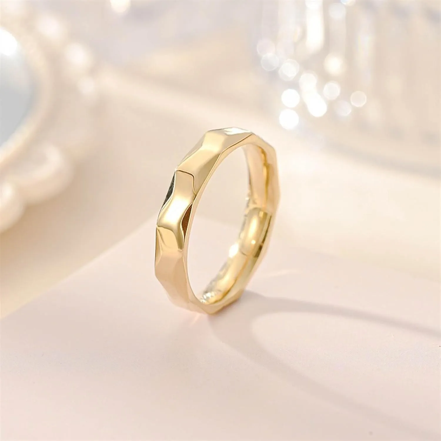TrendyTitanium Steel Wedding Band for Women,Stackable Thin Anniversary Promise Rings Stackable Ring for Engagement