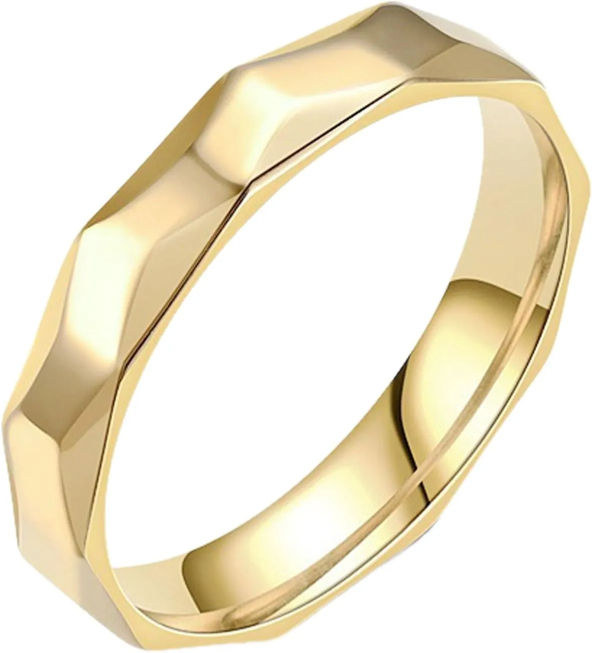TrendyTitanium Steel Wedding Band for Women,Stackable Thin Anniversary Promise Rings Stackable Ring for Engagement