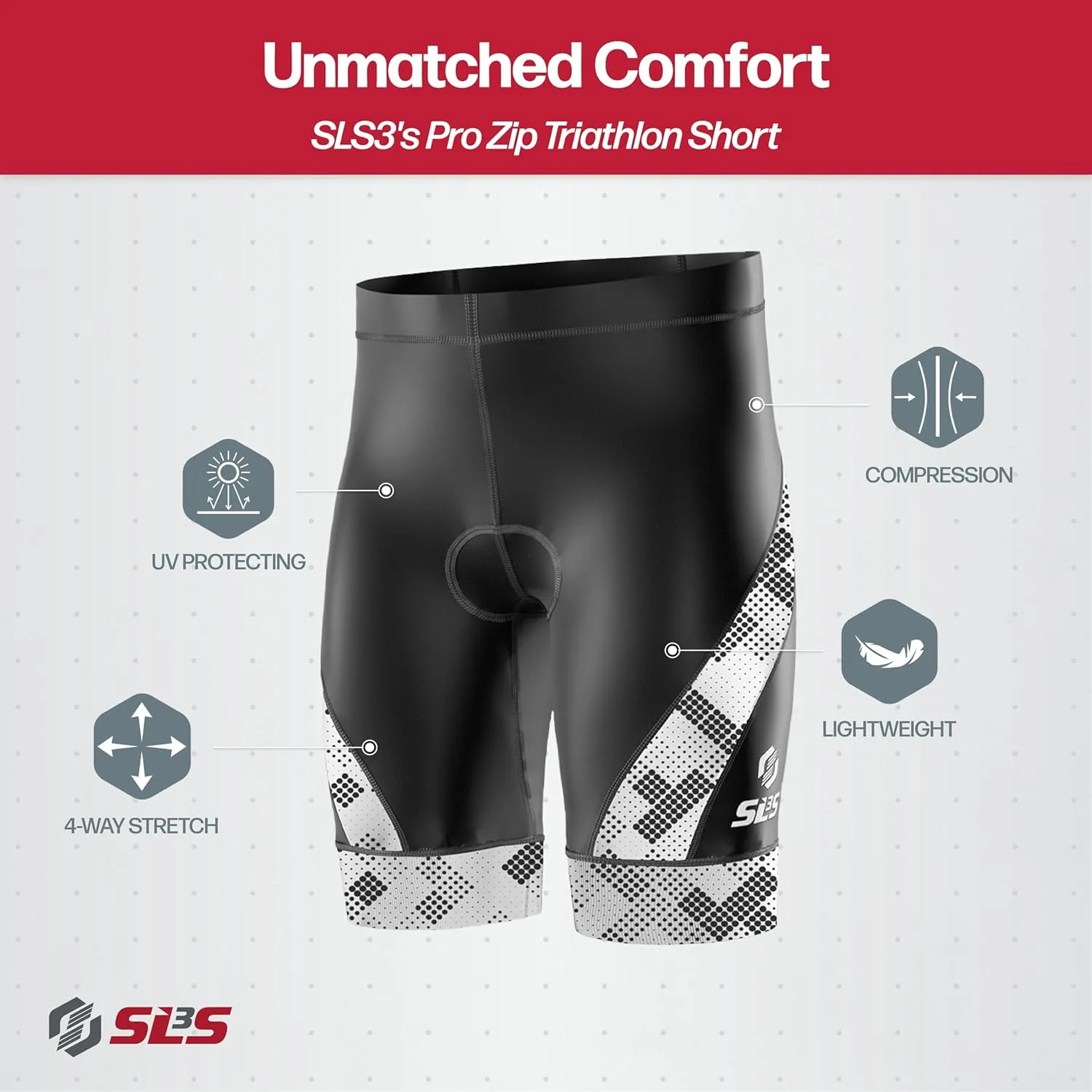 Triathlon Shorts Mens - Padded Tri Shorts Mens Triathlon Shorts - 8" Triathalon Shorts, Quick Drying, FX Z