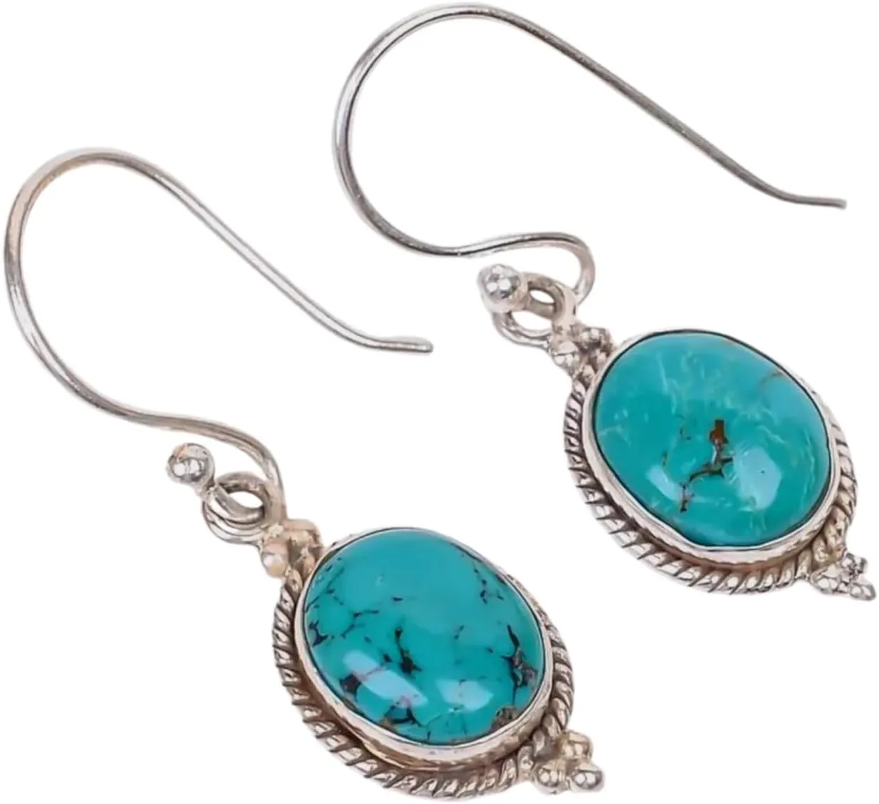 Turquoise Earrings | Natural Gemstone Earrings | Minimalist Jewelry | Women Earrings| Handcrafted Earrings| Drop Earrings | Dangle Earrings