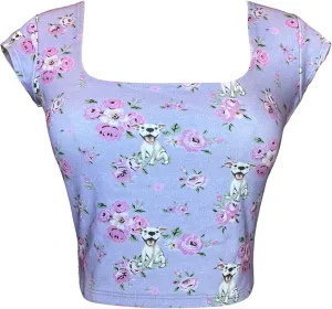 Ultra Soft Cap Sleeve Fashion Square Neck T-Shirt for Women