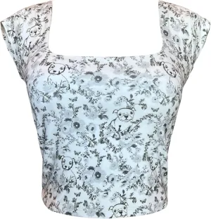 Ultra Soft Cap Sleeve Fashion Square Neck T-Shirt for Women