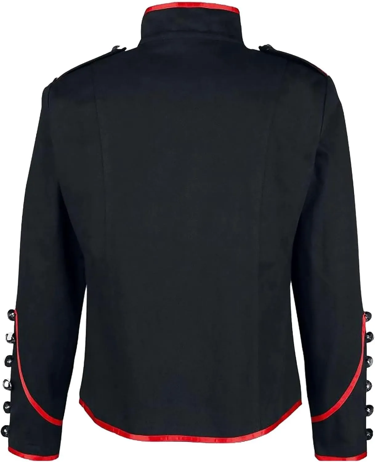 Wankang Marching Band Parade Jacket Mens Drummer Military Jacket for Men Music Festivals Cosplay Halloween Themed Parties
