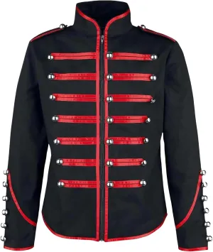 Wankang Marching Band Parade Jacket Mens Drummer Military Jacket for Men Music Festivals Cosplay Halloween Themed Parties