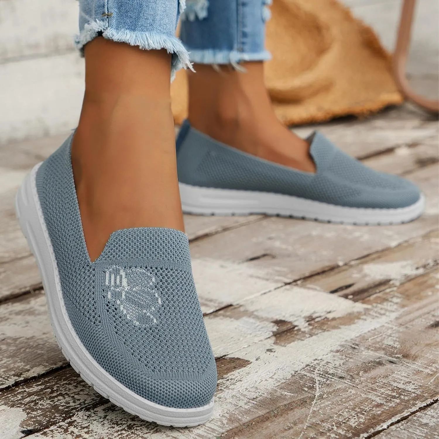Wide Width Platform Sneaker for Women Sneakers Slip On Walking Shoes Women Slip On Memory Foam Womens Sneakers Size 7.5 Wide Slip On All Black Tennis Shoes for Women Women's Slip On Shoes