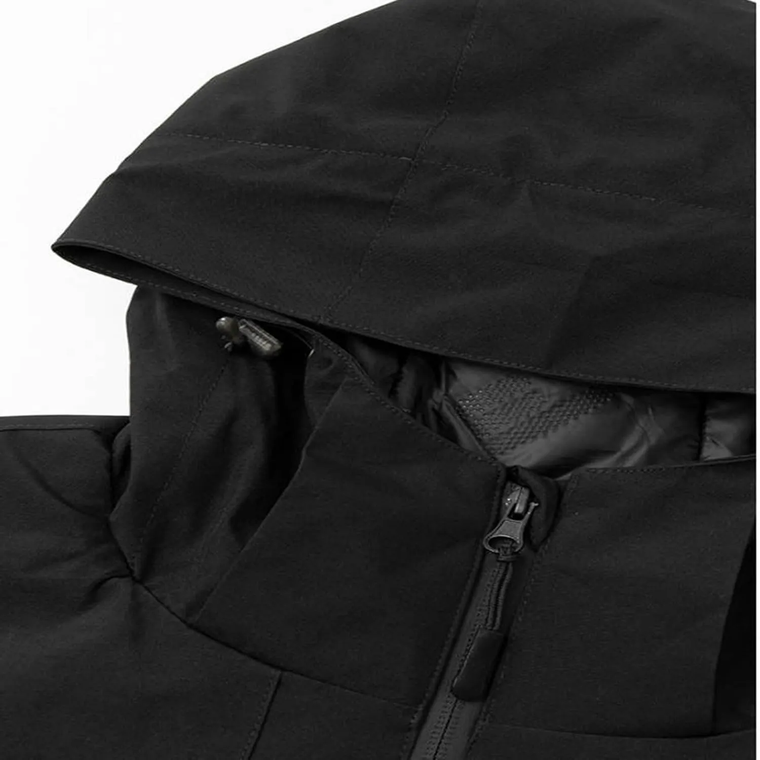Winter Windproof Jackets for Men Full Zip Thicken Insulated Jackets Thermal Hooded Coats for Outdoor Hiking Snow Ski