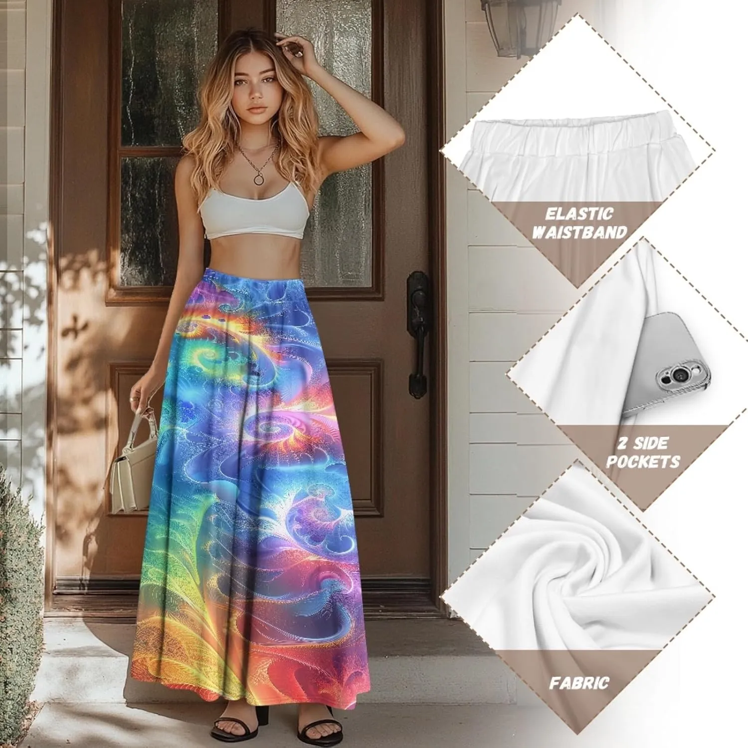 Women Long Skirts for Ladies Aline Skirts