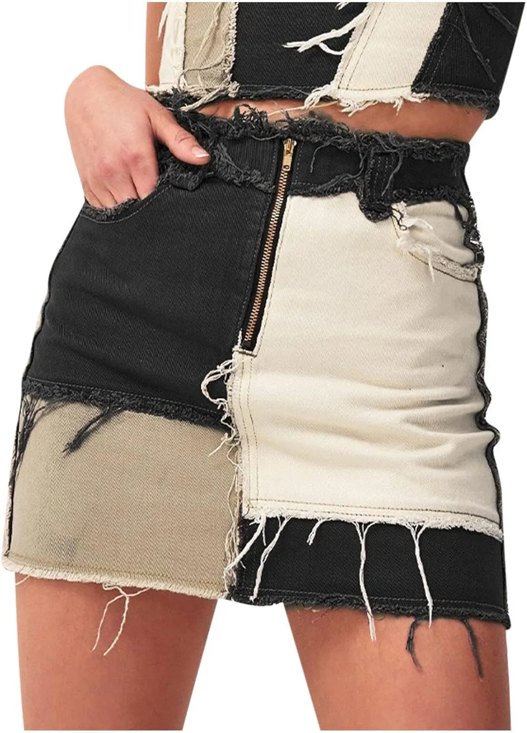 Women Skirts Denim Skirts for Women Midi Sexy Ruched Cowgirl Slit Plain Skirts 2025 Fashion Y2K
