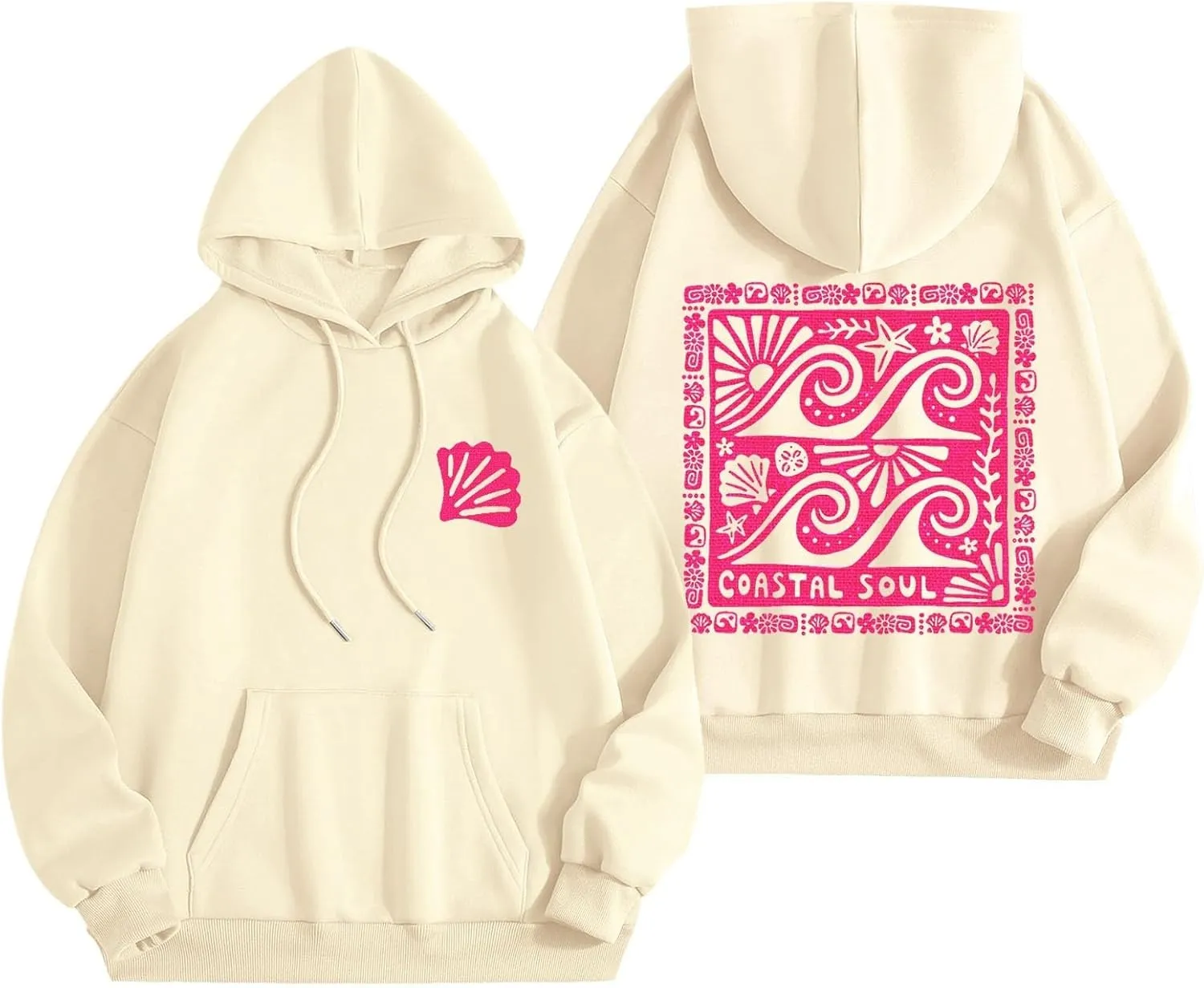 Women Y2k Graphic Hoodies Cute Preppy Embroidery Hibiscus Hoodie Flower Pullover Oversized Sweatshirts Teen Clothes