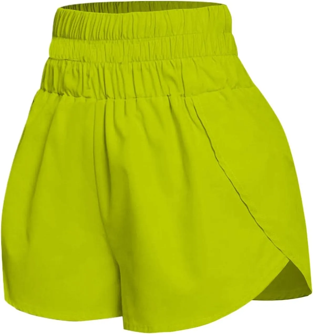 Womens Athletic Shorts High Waisted Running Shorts Gym Elastic Workout Shorts Casual Comfy Sport Shorts 2025