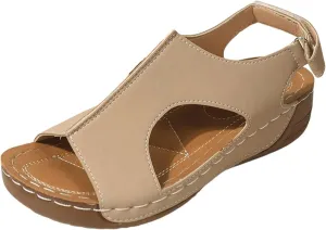 Women's Comfy Orthotic Sandals, Sandals for Women, Wide Gladiator Orthopedic Arch Support, Roman Low Wedges Flip Flops Anti-Slip Beach Travel Vacation Casual Daily Summer Dressy