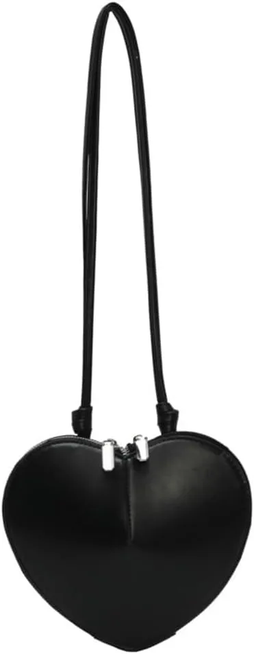 Women's Cute Heart-shaped Small Vegan Leather Shoulder & Crossbody Handbags Perfect for Evening Parties and Vocations