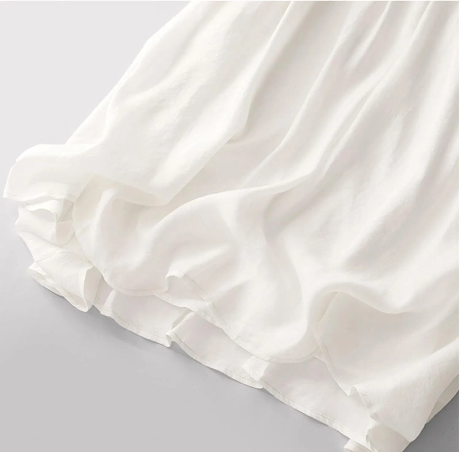 Women's Fall Skirts High Waist Skirts Solid Color Pleated A-Line Flared Flowy Midi Long Skirts