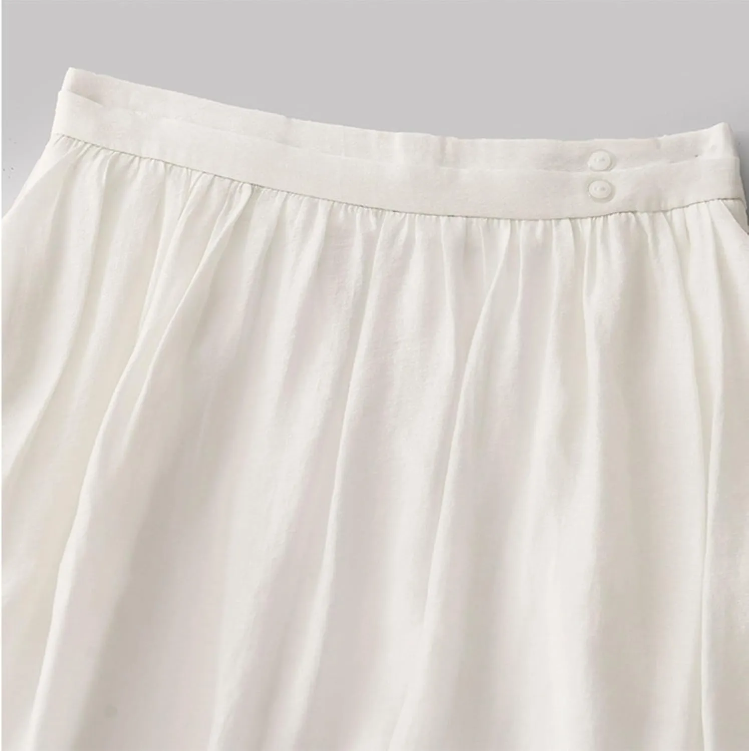 Women's Fall Skirts High Waist Skirts Solid Color Pleated A-Line Flared Flowy Midi Long Skirts