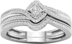 Women's Fashion Simulated Diamond Set Ring Luxury Engagement Wedding Jewelry for Women Proposal Wedding Ring Gold