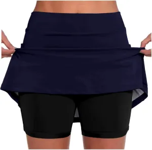 Women's Knee Length Skorts Skirts Tennis Athletic Golf Causal Skort Tennis Skirts High Waisted Skorts Skirts