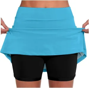 Women's Knee Length Skorts Skirts Tennis Athletic Golf Causal Skort Tennis Skirts High Waisted Skorts Skirts