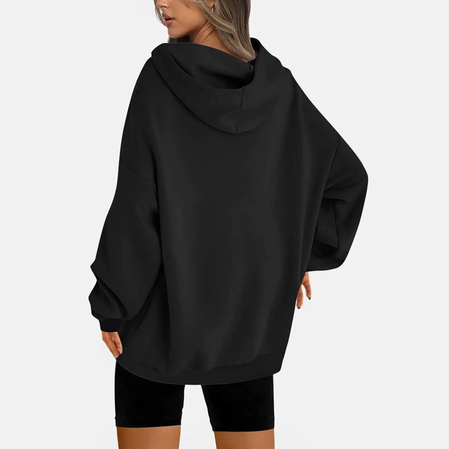Womens Oversized Pullover Hoodie with Pocket Sweatshirt Fleece Fashion 2025 Casual Loose Long Sleeve Tops