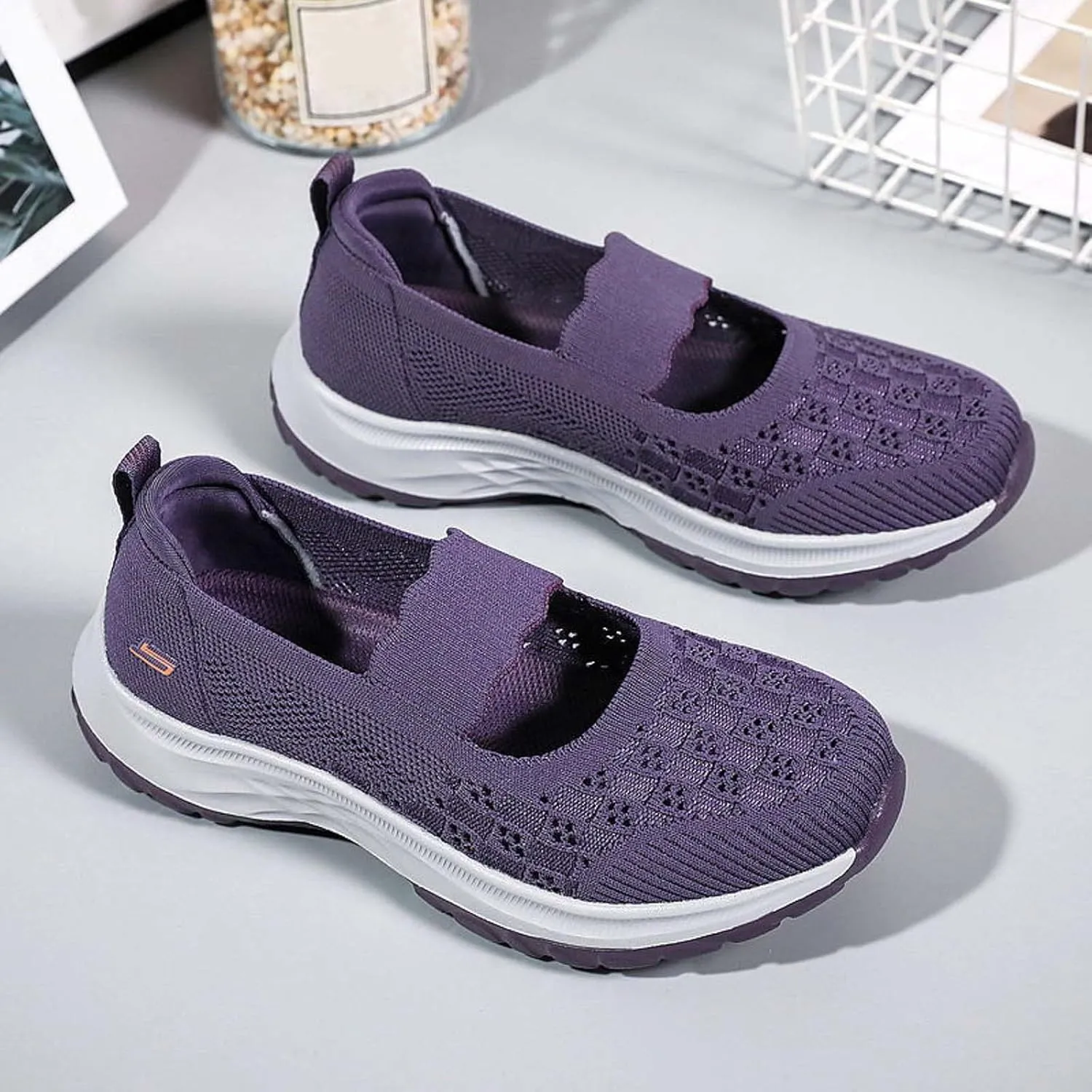 Women's Sneakers Wide Zapatillas Sin Cordones para Mujer Womens Casual Shoes Slip Ons with Arch Support Size 11w Walking Sneakers for Women Zapatos Antiderrapantes para Mujeres Comodos