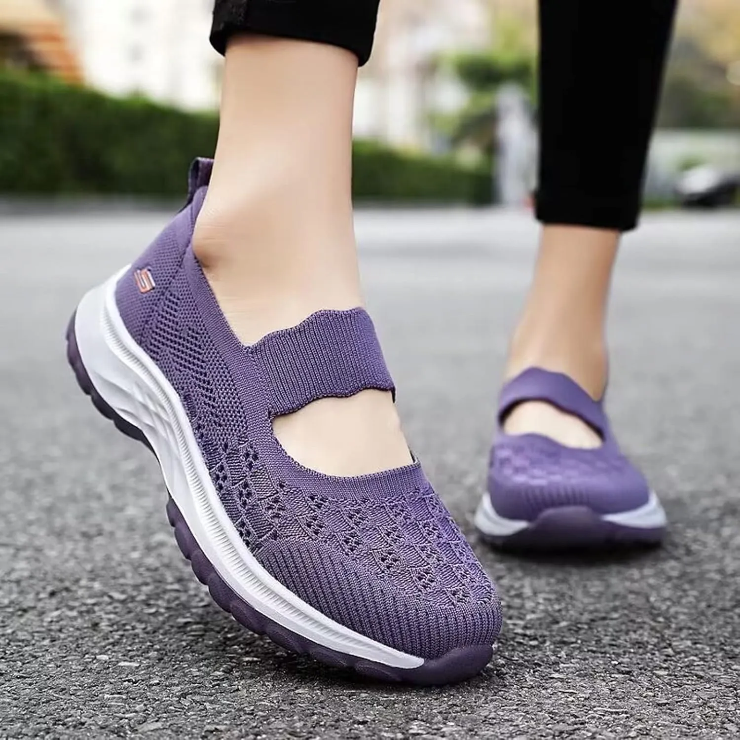 Women's Sneakers Wide Zapatillas Sin Cordones para Mujer Womens Casual Shoes Slip Ons with Arch Support Size 11w Walking Sneakers for Women Zapatos Antiderrapantes para Mujeres Comodos