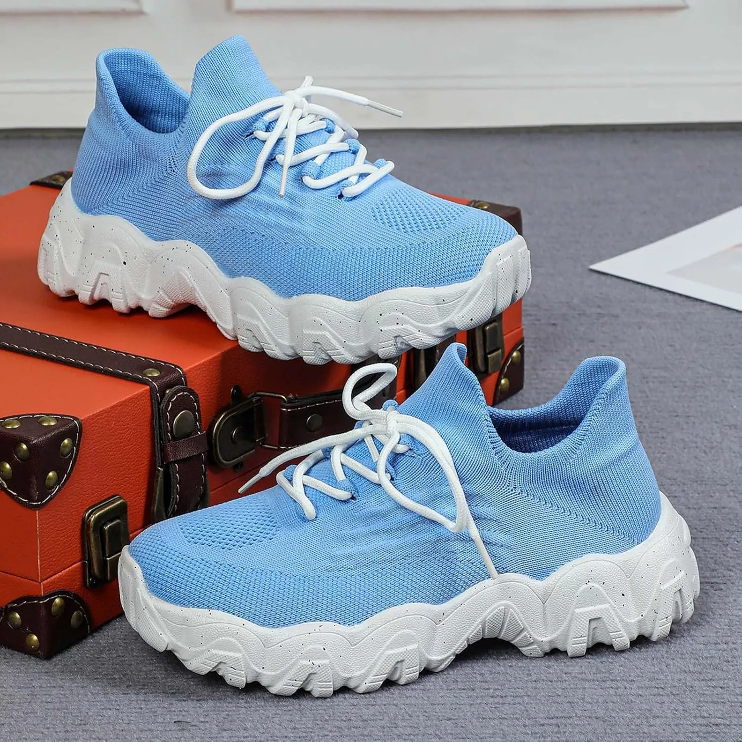 Womens Sneakers Womens Walking Sneakers Women Tennis Shoes Running Shoes for Women Lightweight Nonslip Sneaker
