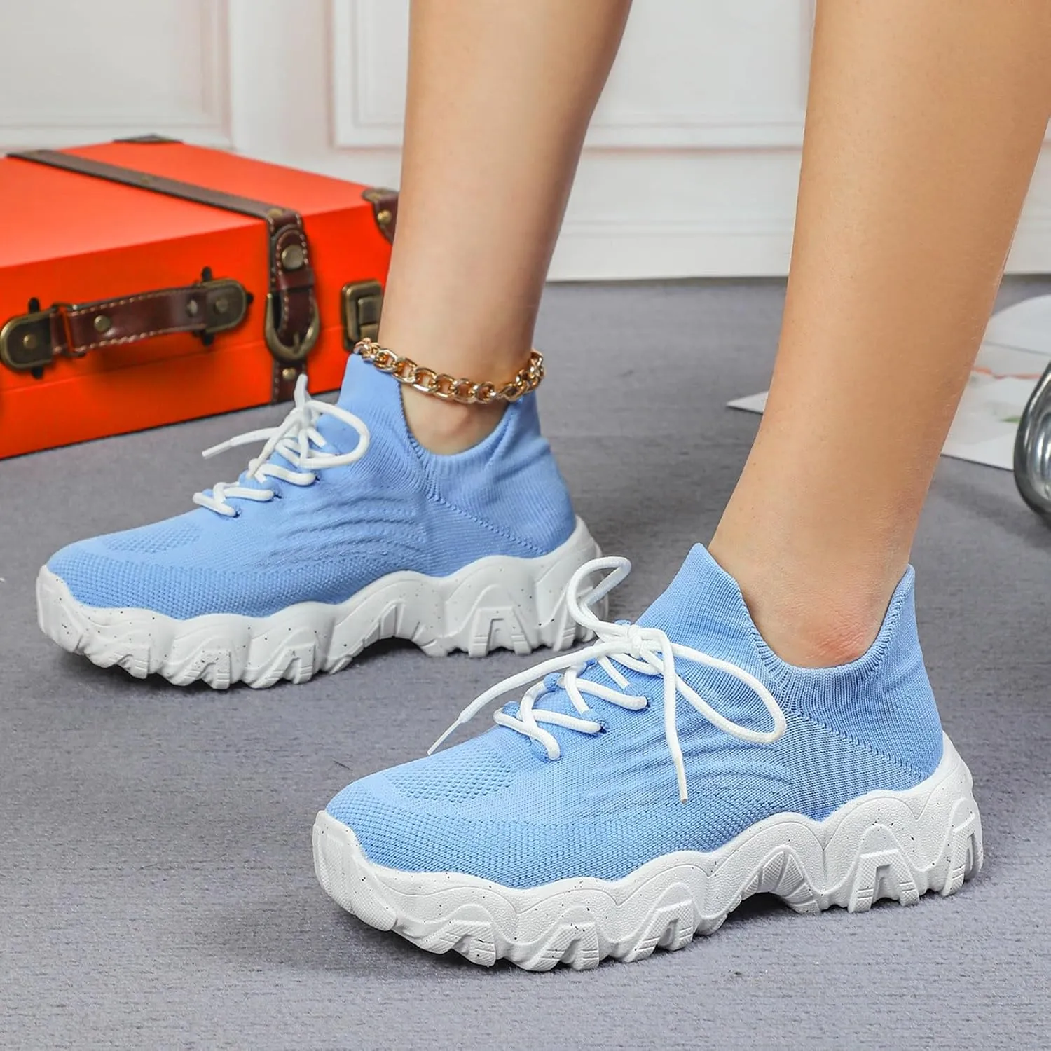 Womens Sneakers Womens Walking Sneakers Women Tennis Shoes Running Shoes for Women Lightweight Nonslip Sneaker
