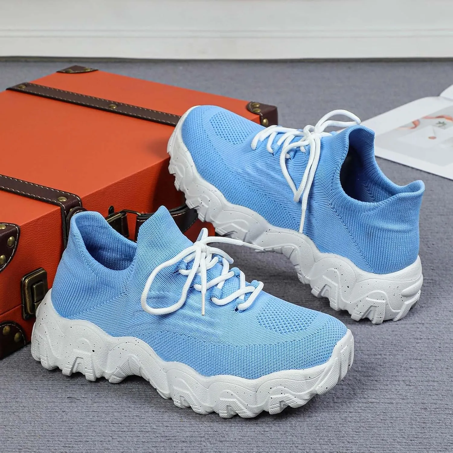 Womens Sneakers Womens Walking Sneakers Women Tennis Shoes Running Shoes for Women Lightweight Nonslip Sneaker