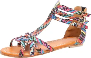Womens Strap Shoes Sandals Ethnic Women's Casual Sandal Bottoms to Shoes