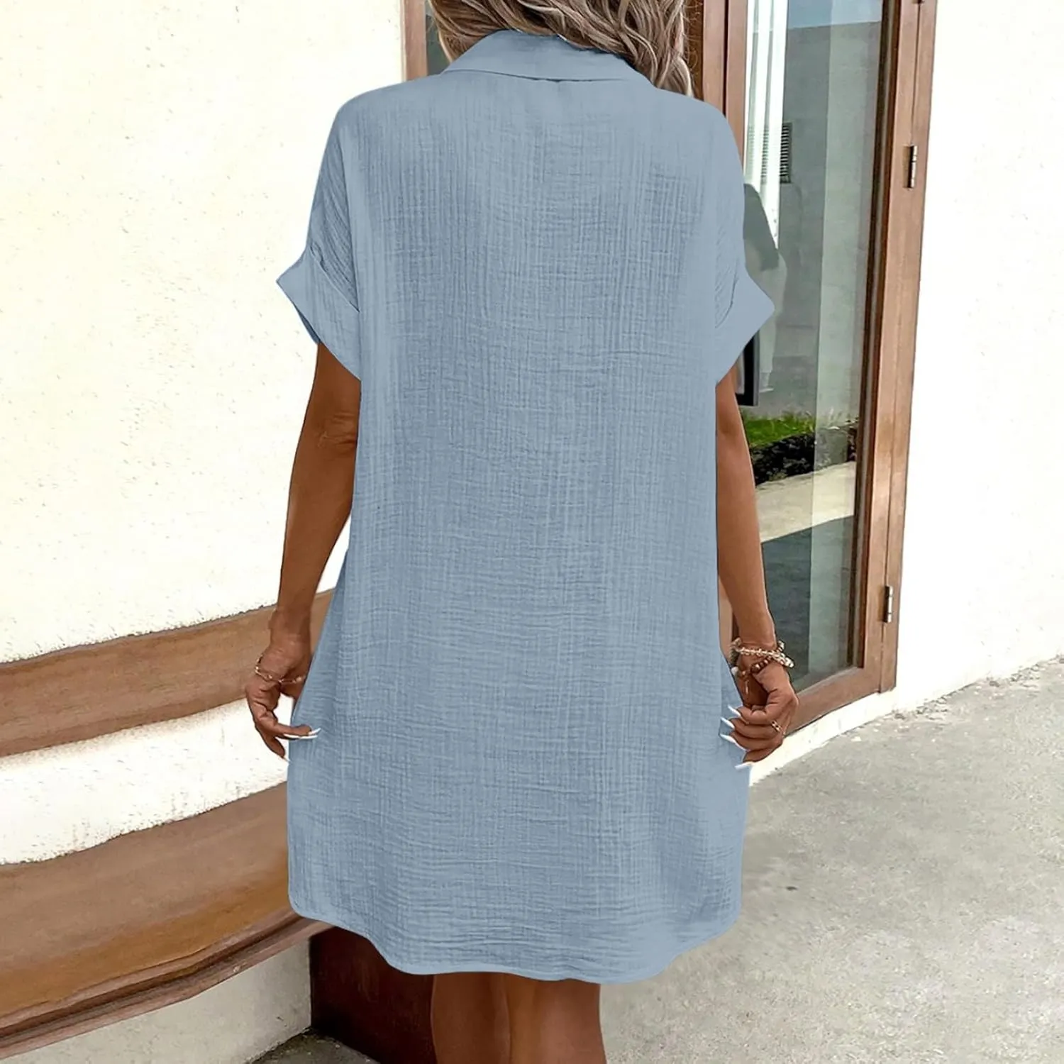 Women's Summer Sleeveless Midi Sundress Swing Casual Flowy Tiered Shirts Dress Beach Travel Vacation Outfits with Pockets