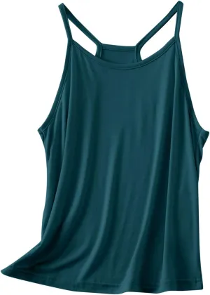 Womens Tank Tops Loose Fit Spaghetti Strap Tank Top Solid Color Dressy Causal Camisole Tops Yoga Athletic Tanks