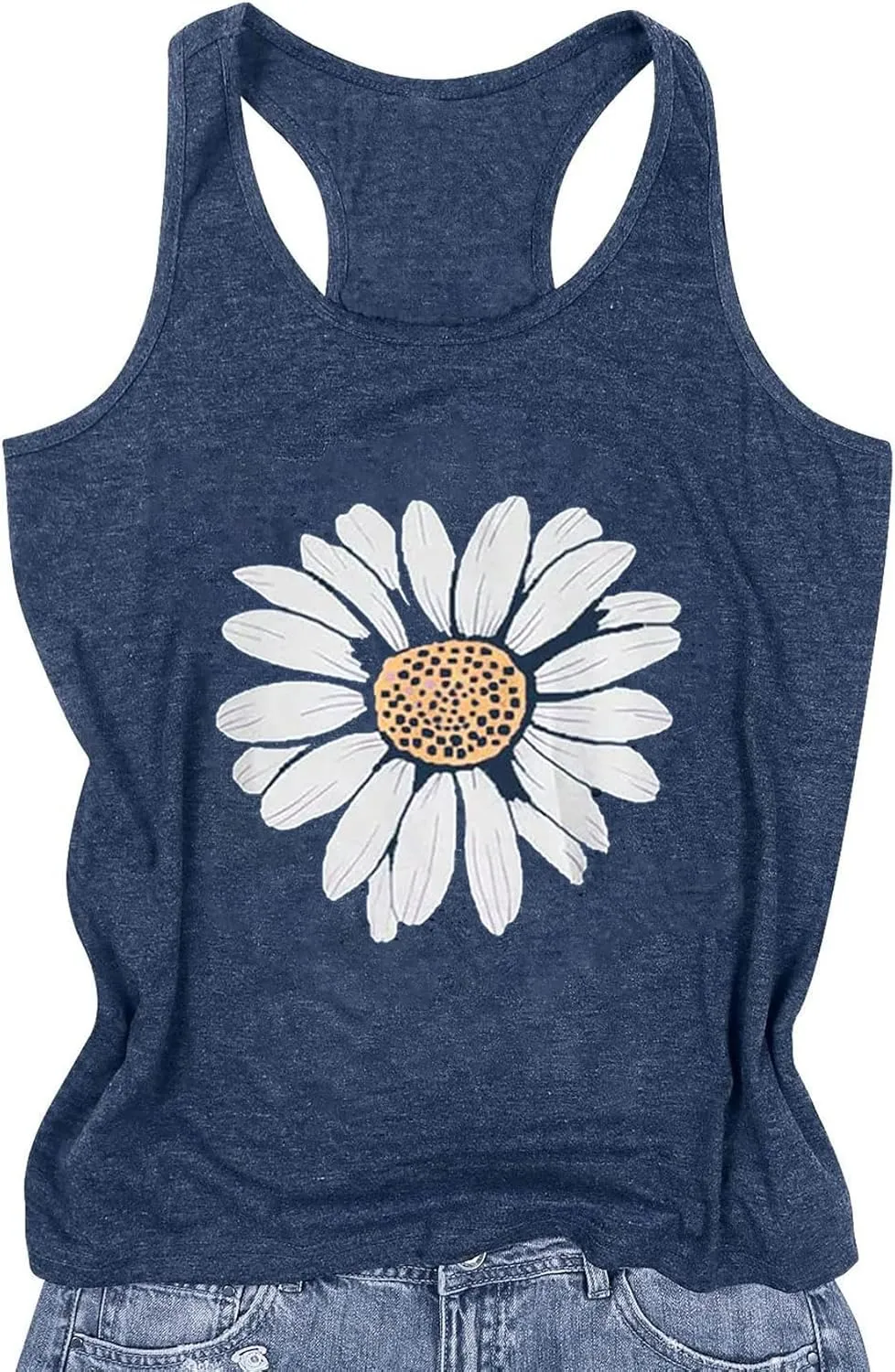 Womens Tank Tops Summer Racerback Graphic Tanks Beach Vacation Tops Loose Running Athletic Sleeveless Shirt Cami