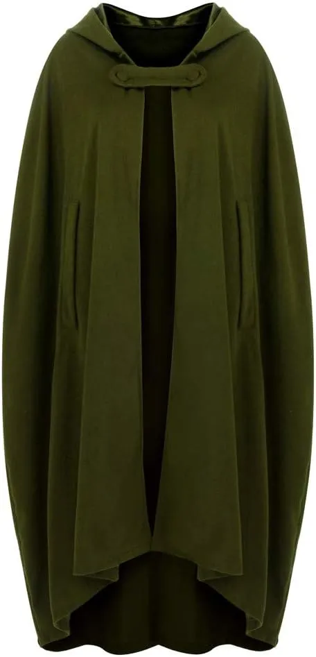 Women's Trendy Trench Coats Open Front Cardigan Jacket Coat Gothic Cape Cloak Plus Size Halloween Costumes for Women