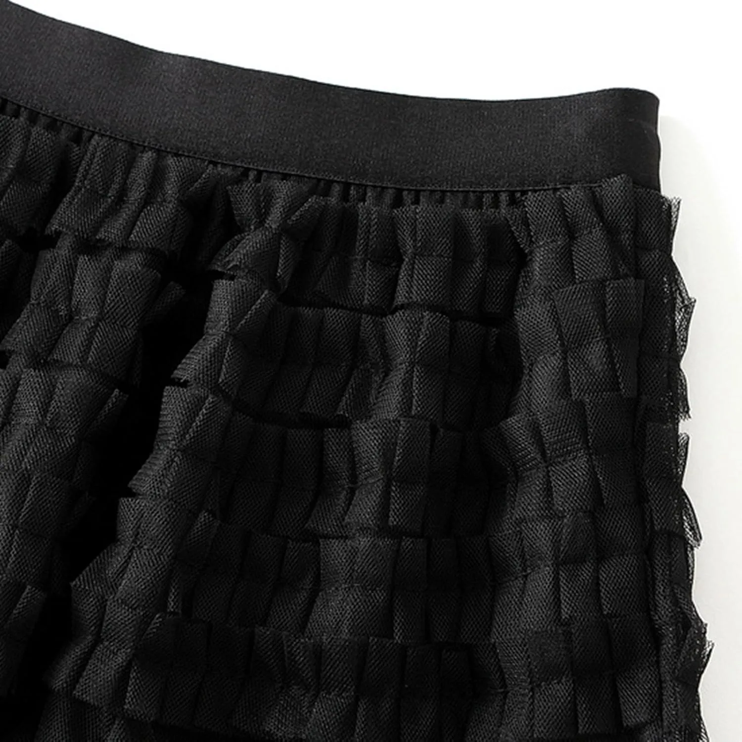 Women'S Tulle Skirt Elastic Waist Tutu Skirt Layered Puffy Fairy Skirts Mesh Layered Skirts Party Skirts