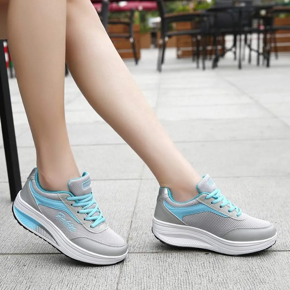 Womens Walking Sneakers Size 10 Wide Zapatillas OrtopDicas para Caminar De Mujer para Salir White Tennis Shoes Women Platform Silver Platform Wedge Sneakers for Women Trail Running Shoes Women On