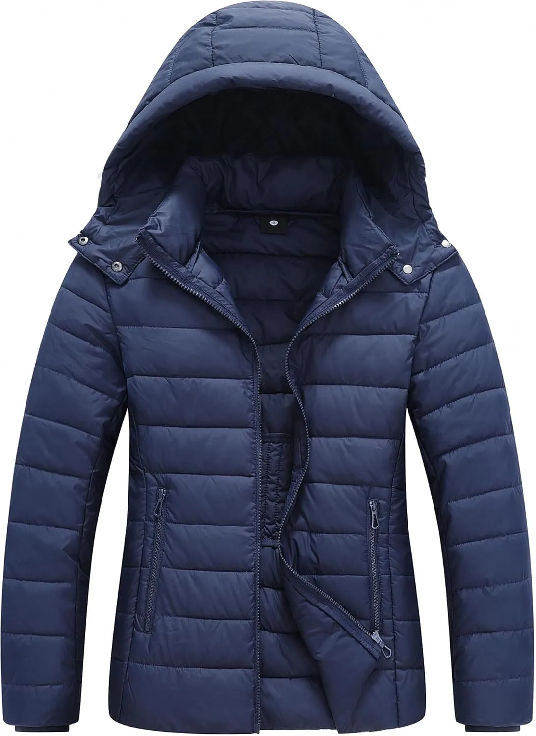 Women's Waterproof Puffer Jacket Quilted Warm Winter Coat Ultra Light Weight Short Down Jacket