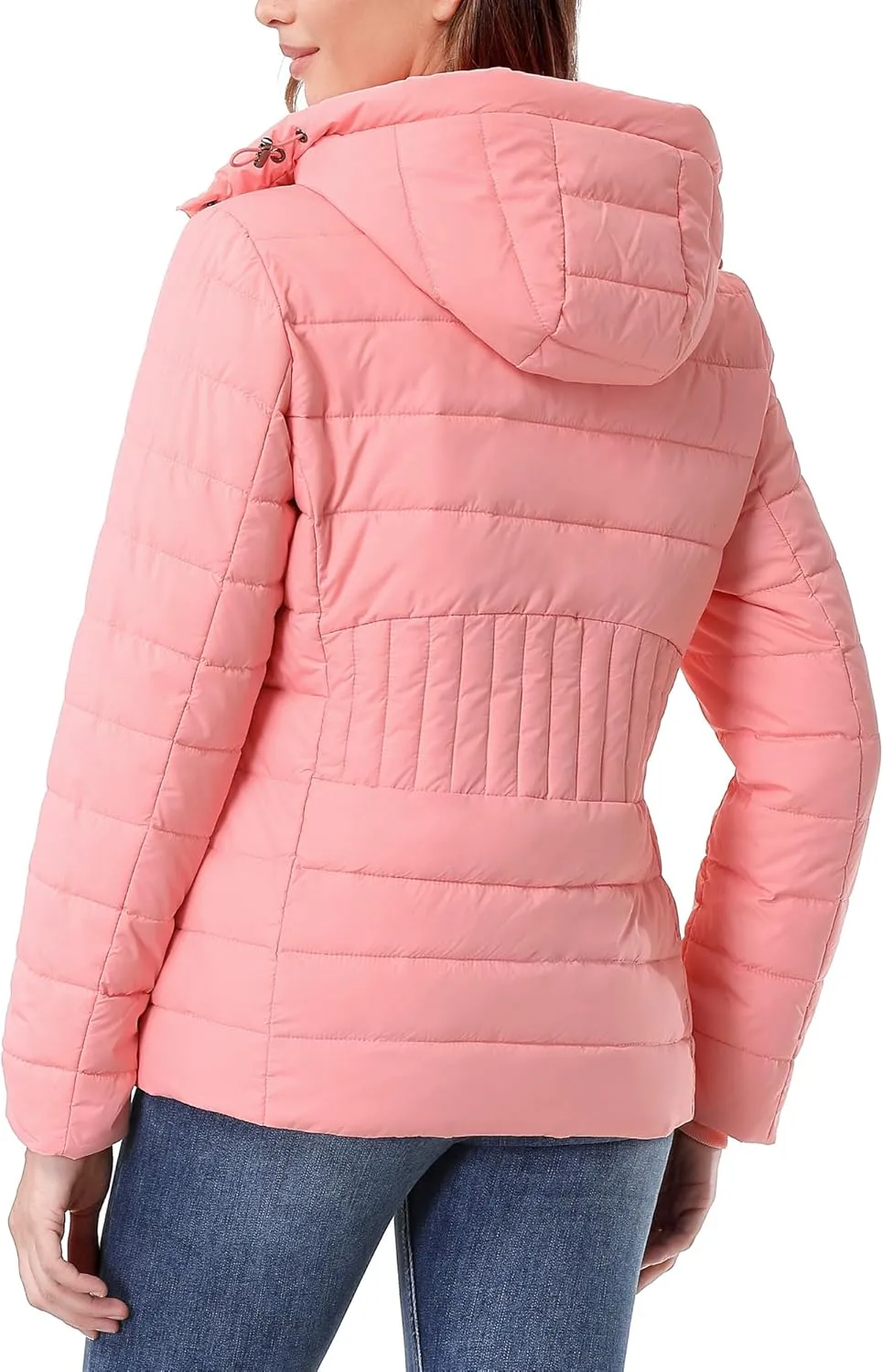 Women's Waterproof Puffer Jacket Quilted Warm Winter Coat Ultra Light Weight Short Down Jacket