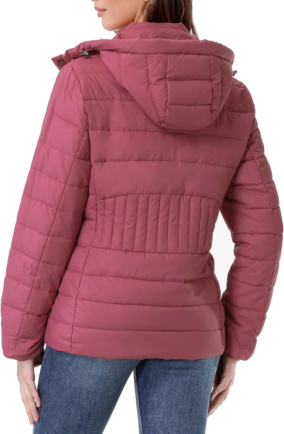 Women's Waterproof Puffer Jacket Quilted Warm Winter Coat Ultra Light Weight Short Down Jacket