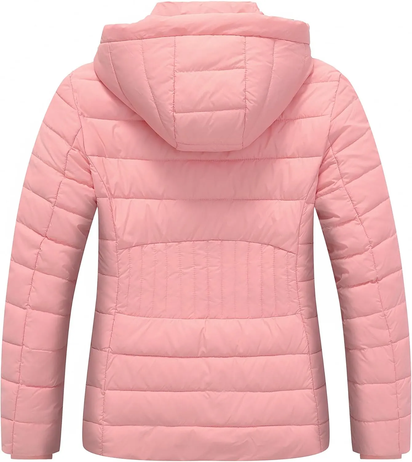 Women's Waterproof Puffer Jacket Quilted Warm Winter Coat Ultra Light Weight Short Down Jacket