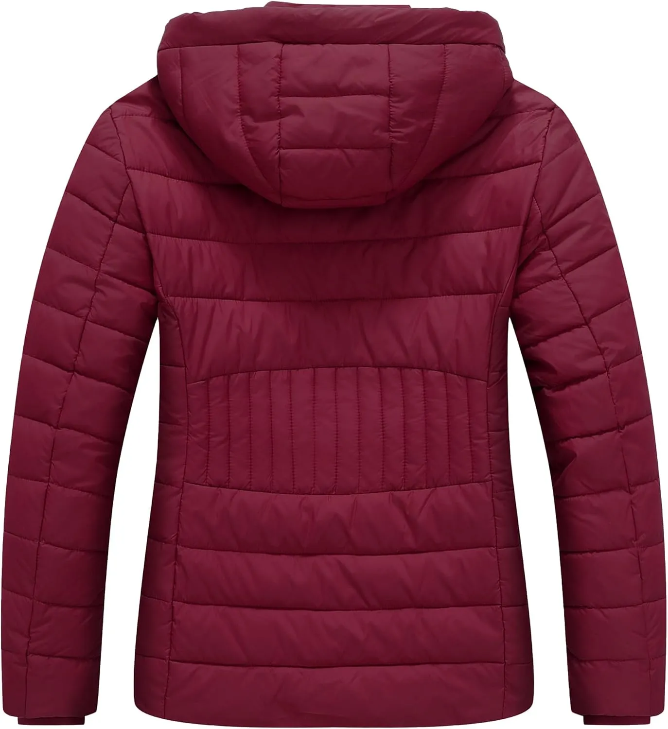 Women's Waterproof Puffer Jacket Quilted Warm Winter Coat Ultra Light Weight Short Down Jacket