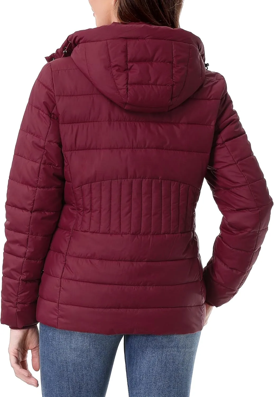 Women's Waterproof Puffer Jacket Quilted Warm Winter Coat Ultra Light Weight Short Down Jacket