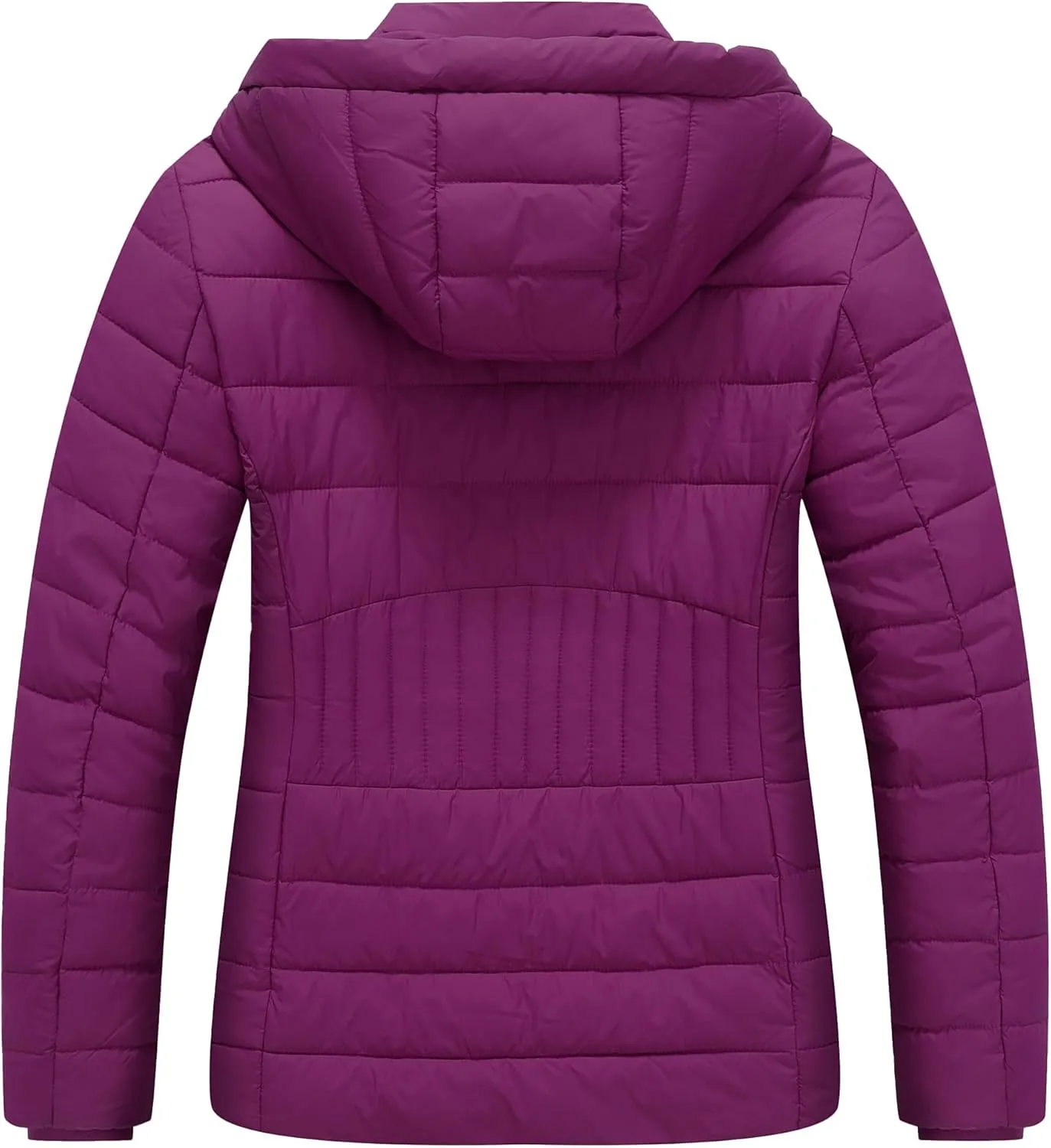 Women's Waterproof Puffer Jacket Quilted Warm Winter Coat Ultra Light Weight Short Down Jacket