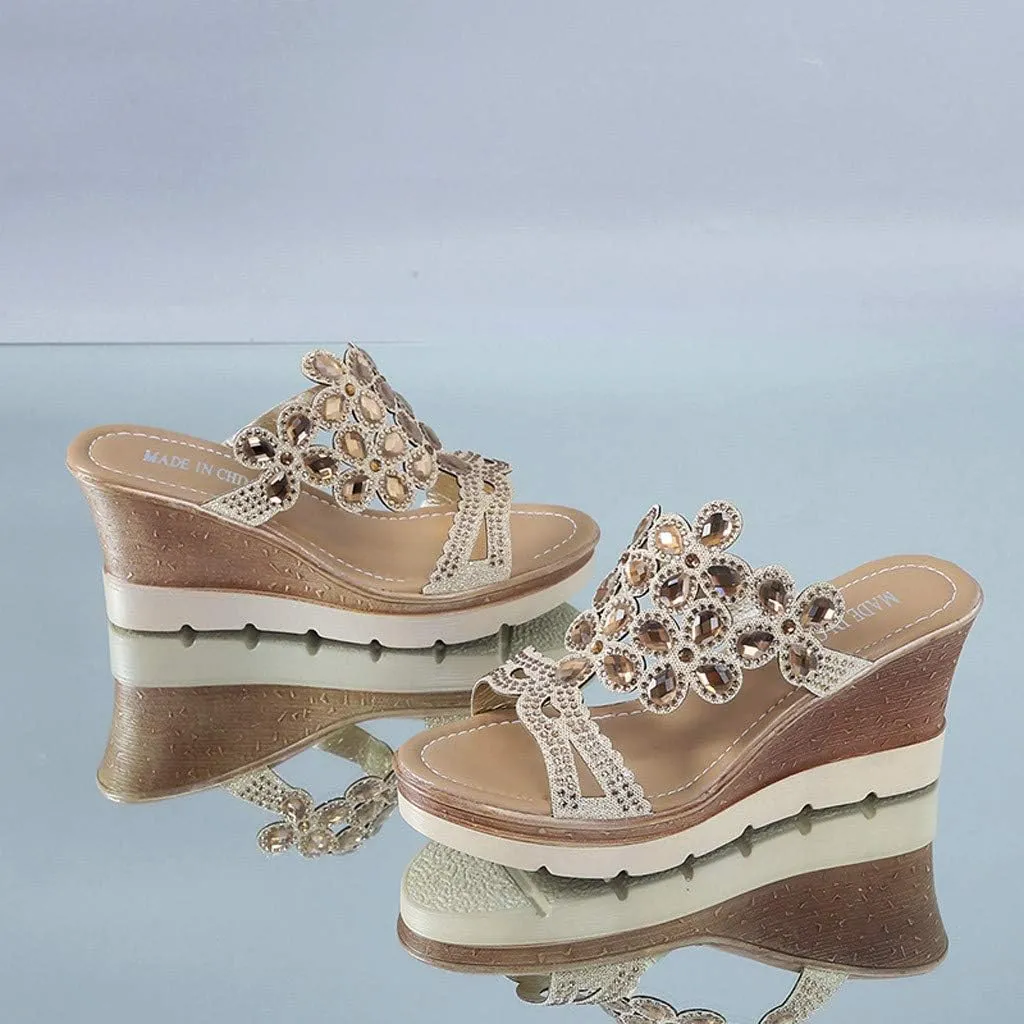 Womens Wedge Sandals Leather Sandals Open Toe Flatform Wedge Casual Sandal Womens Orthopedic with Arch Support Summer Open Toe Wedges Summer Hiking